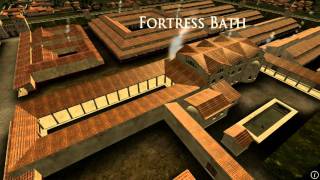 Animation of ancient Roman Fort in Caerleon Wales [upl. by Trebloc]