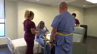 Physical Therapy Transfer Training  How To Transfer From Wheelchair To Bed [upl. by Hanah]