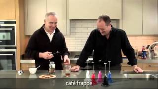 How to make a frappé coffee using an aerolatte milk frother [upl. by Ynamad]