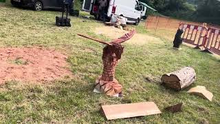 A fabulous range of wooden sculpture at Caerleon festival 2024 [upl. by Telford896]