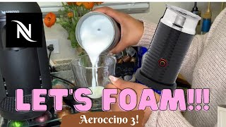 How To Foam Milk With Aeroccino 3 Make Coffee With Foam Tips amp Tricks  Easy Foamed Latte Recipe [upl. by Lamiv]