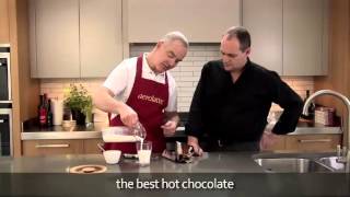 How to make a hot chocolate using an aerolatte milk frother [upl. by Umont]