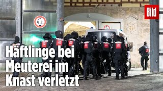 Gefängnismeuterei Polizei stürmt Knast in Thüringen  JVA Untermaßfeld [upl. by Ap988]